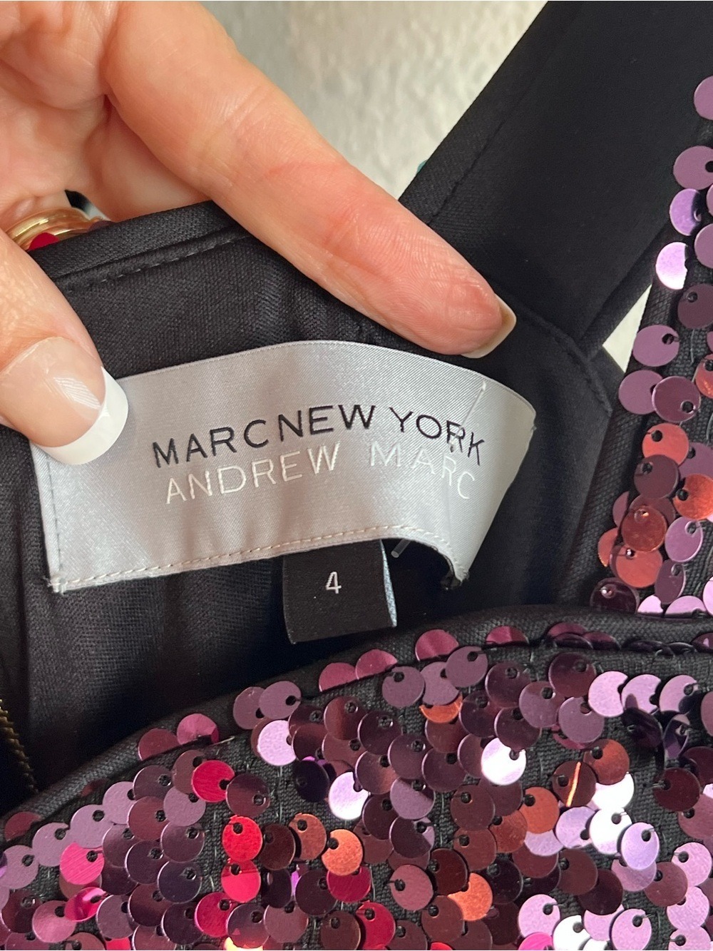 Marc New York NWT Rainbow Sequin Ombre Party Mini Dress Size 4 Homecoming - Picture 3 of 7